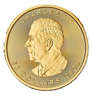 1 oz Gold Maple .9999 King Charles 2004-