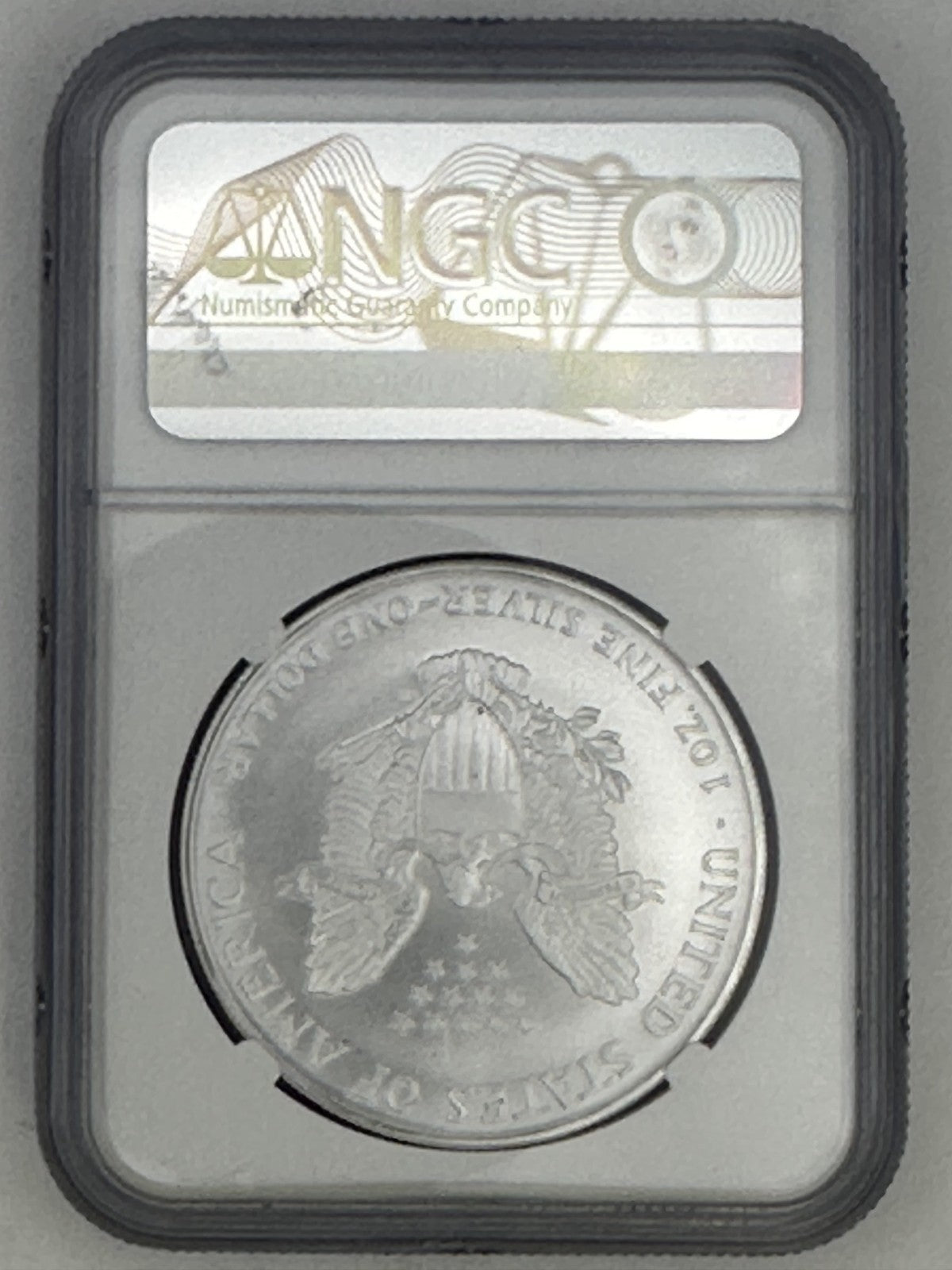 1998 1 oz Silver American Eagle MS 70 John Mercanti Signed