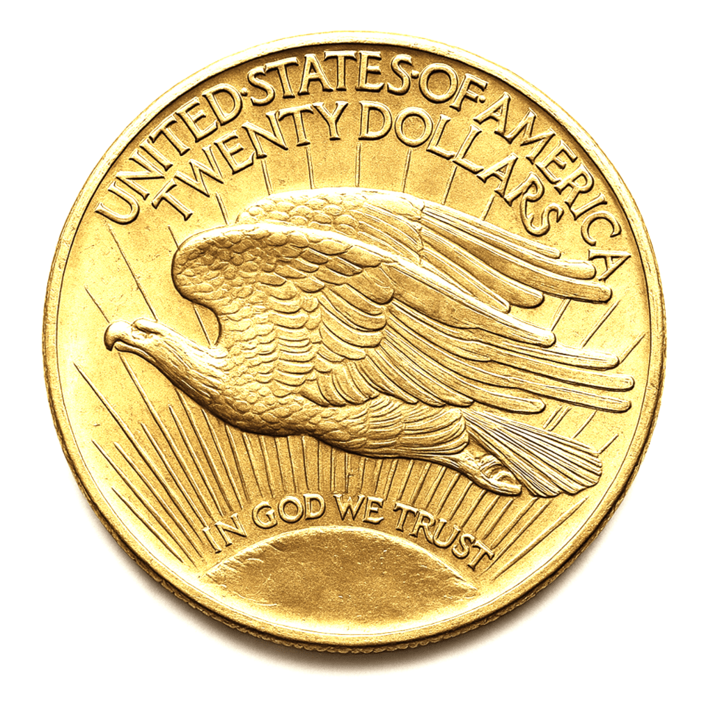 $20 St. Gaudens Gold Double Eagle – Brilliant Uncirculated (1907–1933) (Dates our choice)