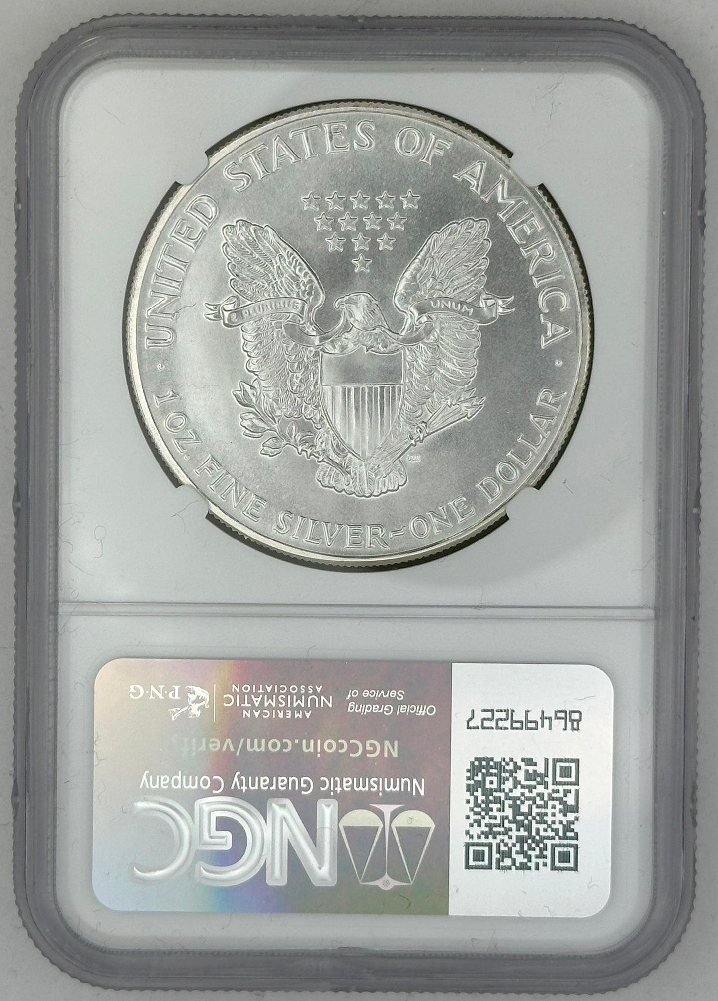 1998 Silver Eagle MS70 – NGC (Mike Castle Signed)