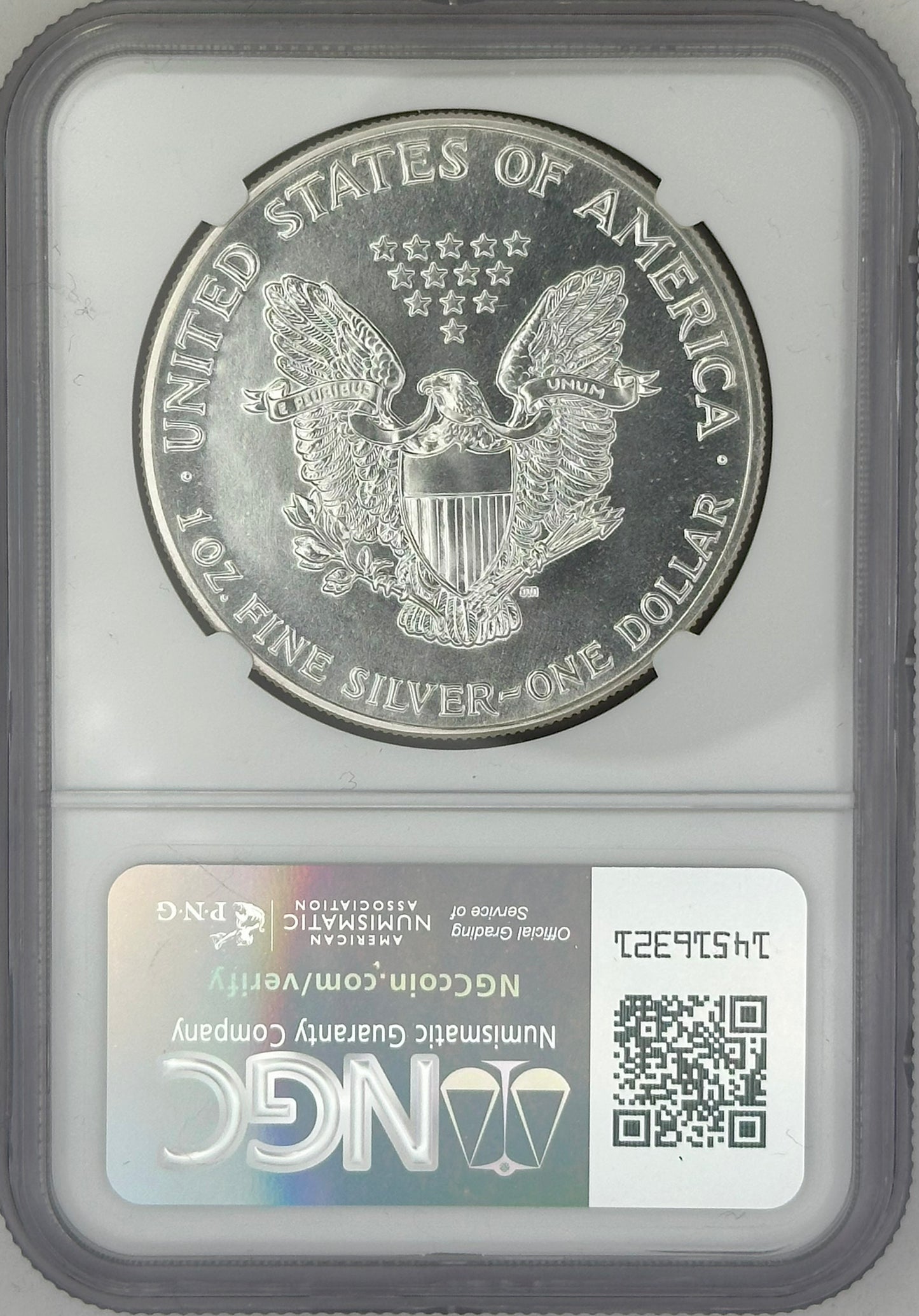 1993 Silver Eagle MS70 – NGC (Mike Castle Signed)