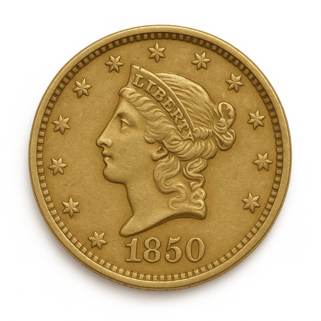 1850 Gold Dollar Type 1