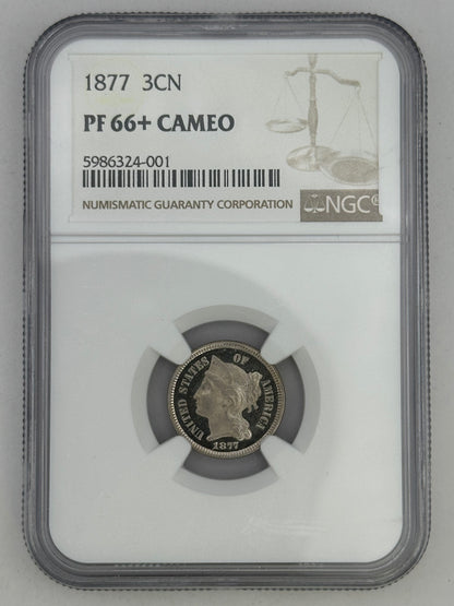 1877 3CN PF 66+ plus CAMEO