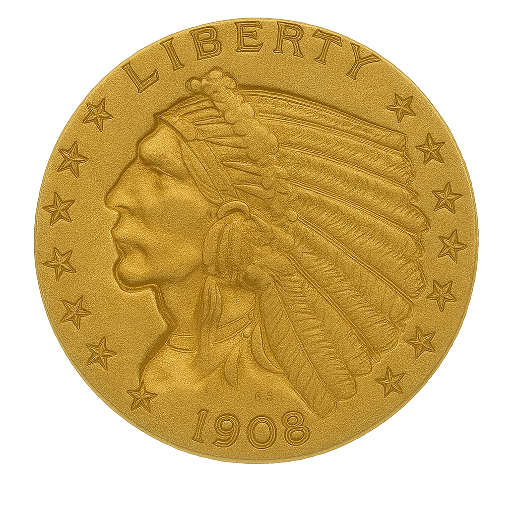1908 $2.50 Gold Indian