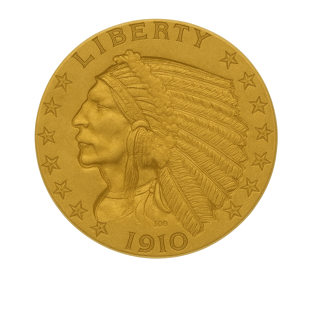 1910 $2.50 Gold Indian