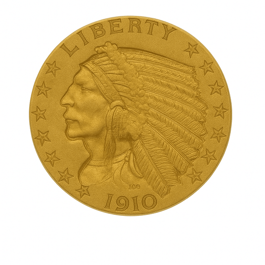 1910 $2.50 Gold Indian