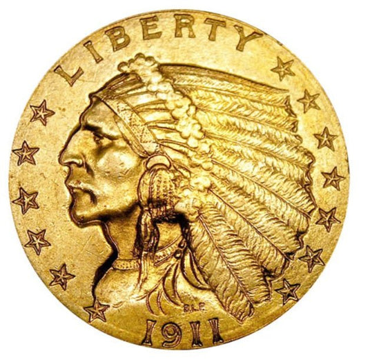 1911-D $2.50 Gold Indian (Strong D)