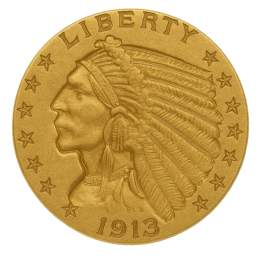 1913 $2.50 Gold Indian