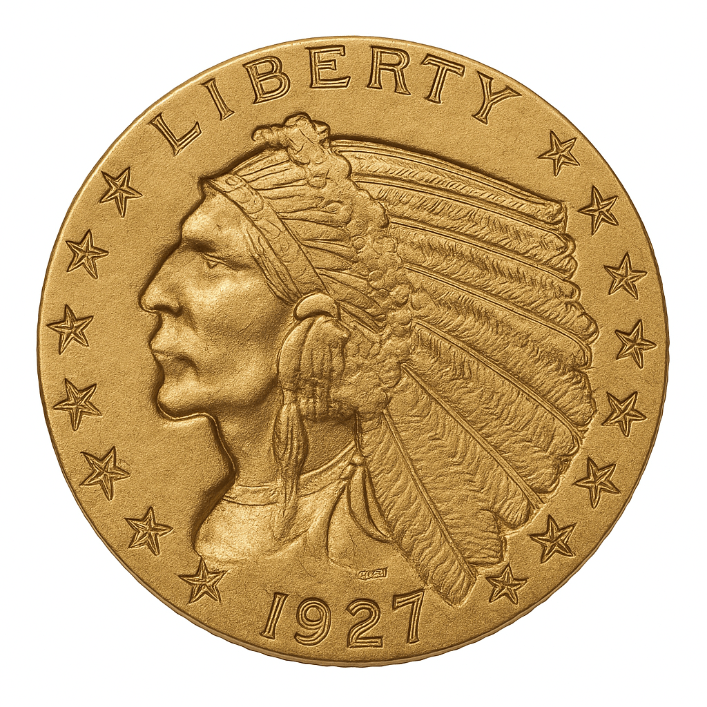 1927 $2.50 Gold Indian