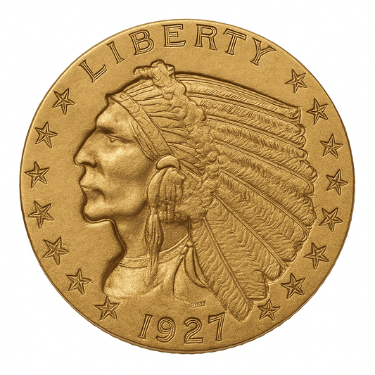 1927 $2.50 Gold Indian