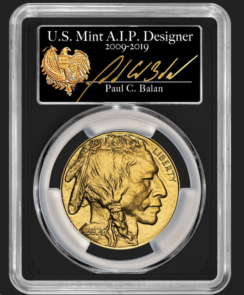 2026 RARE Paul C. Balan (Signed) MS70 $50 Gold Buffalo FDOI Black Label Signature Series