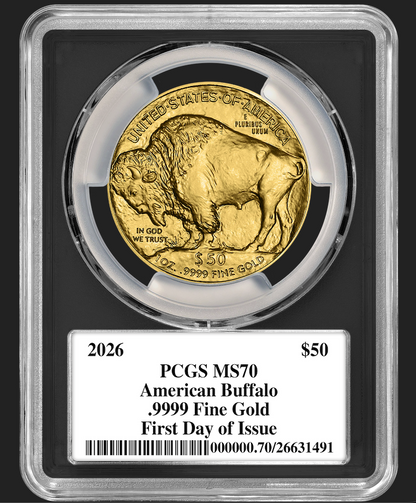 2026 RARE Paul C. Balan (Signed) MS70 $50 Gold Buffalo FDOI Black Label Signature Series