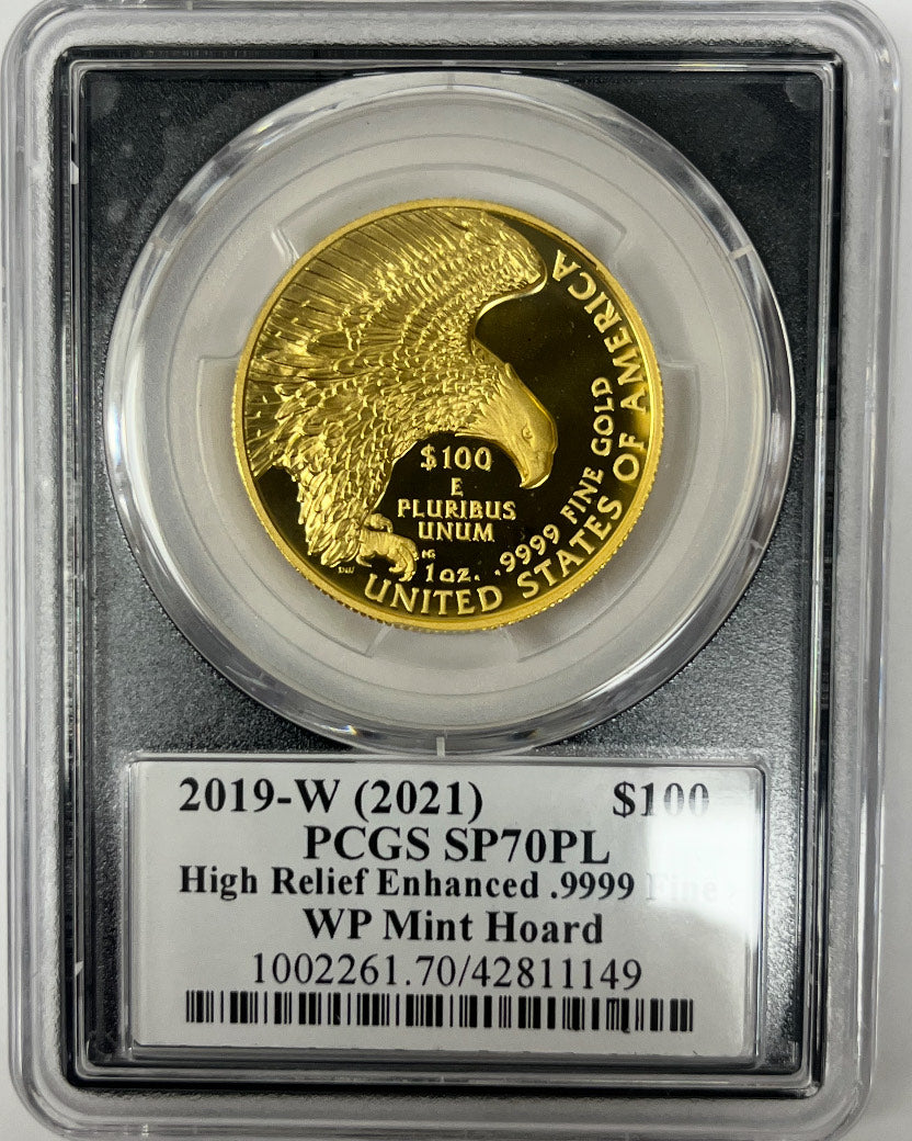 2019-W RARE Paul C. Balan (Signed) SP70 PL $100 Gold High Relief WP Mint Hoard Enhanced Signature Series