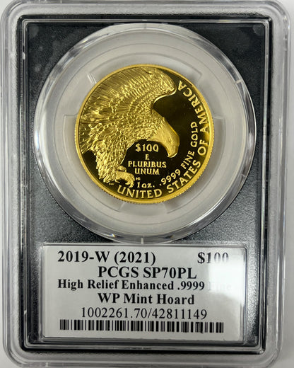 2019-W RARE Paul C. Balan (Signed) SP70 PL $100 Gold High Relief WP Mint Hoard Enhanced Signature Series