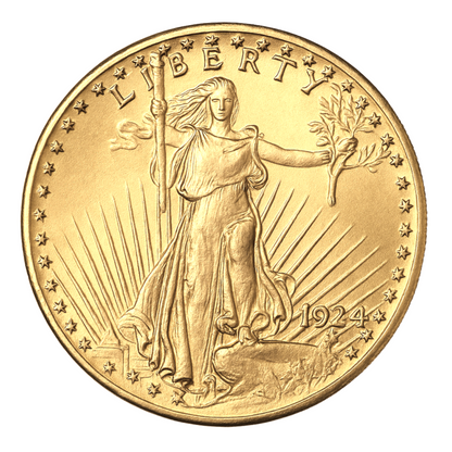 $20 St. Gaudens Gold Double Eagle – Brilliant Uncirculated (1907–1933) (Dates our choice)
