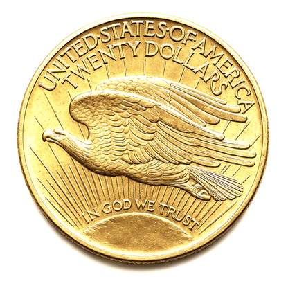 $20 St. Gaudens Gold Double Eagle – Brilliant Uncirculated (1907–1933) (Dates our choice)