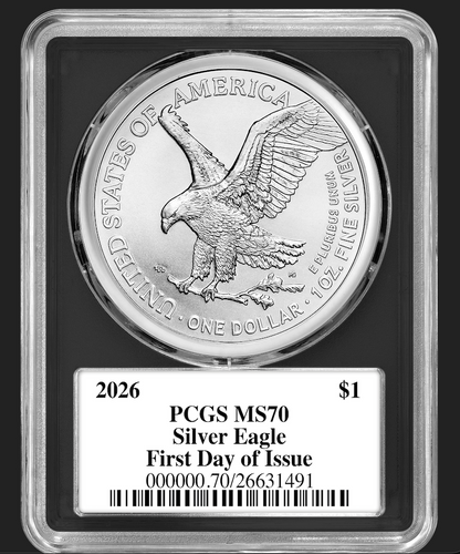 2026 RARE Paul C. Balan (Signed) MS70 $1 Silver Eagle FDOI Black Label Signature Series