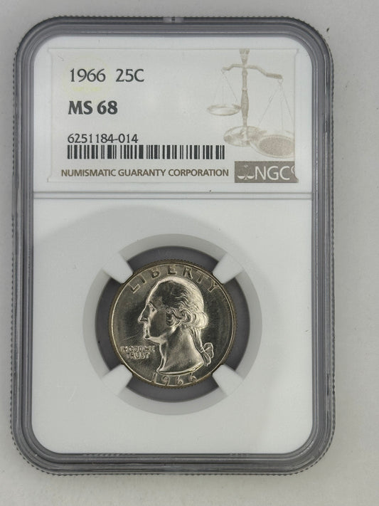 1966 Washington 25C Business Strike MS68