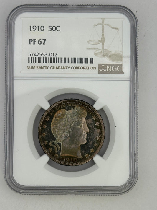 1910 50C PF 67 NGC