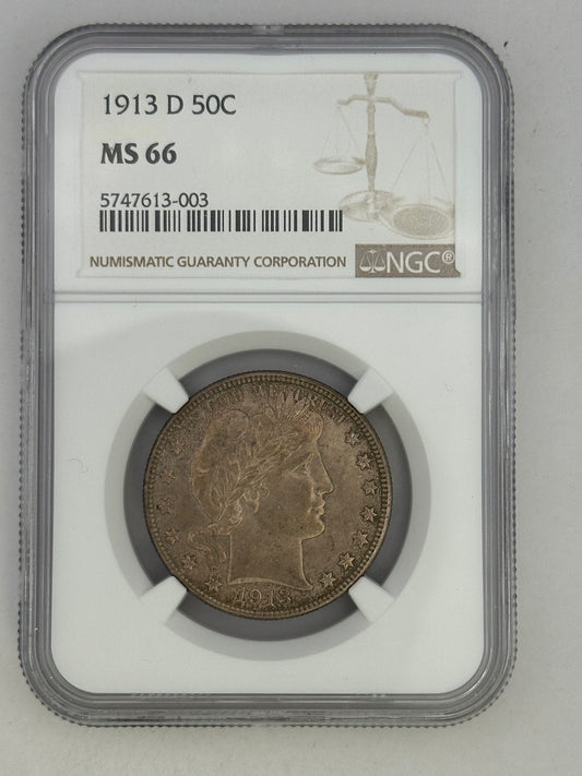 1913 D 50c NGC Tied Second Finest