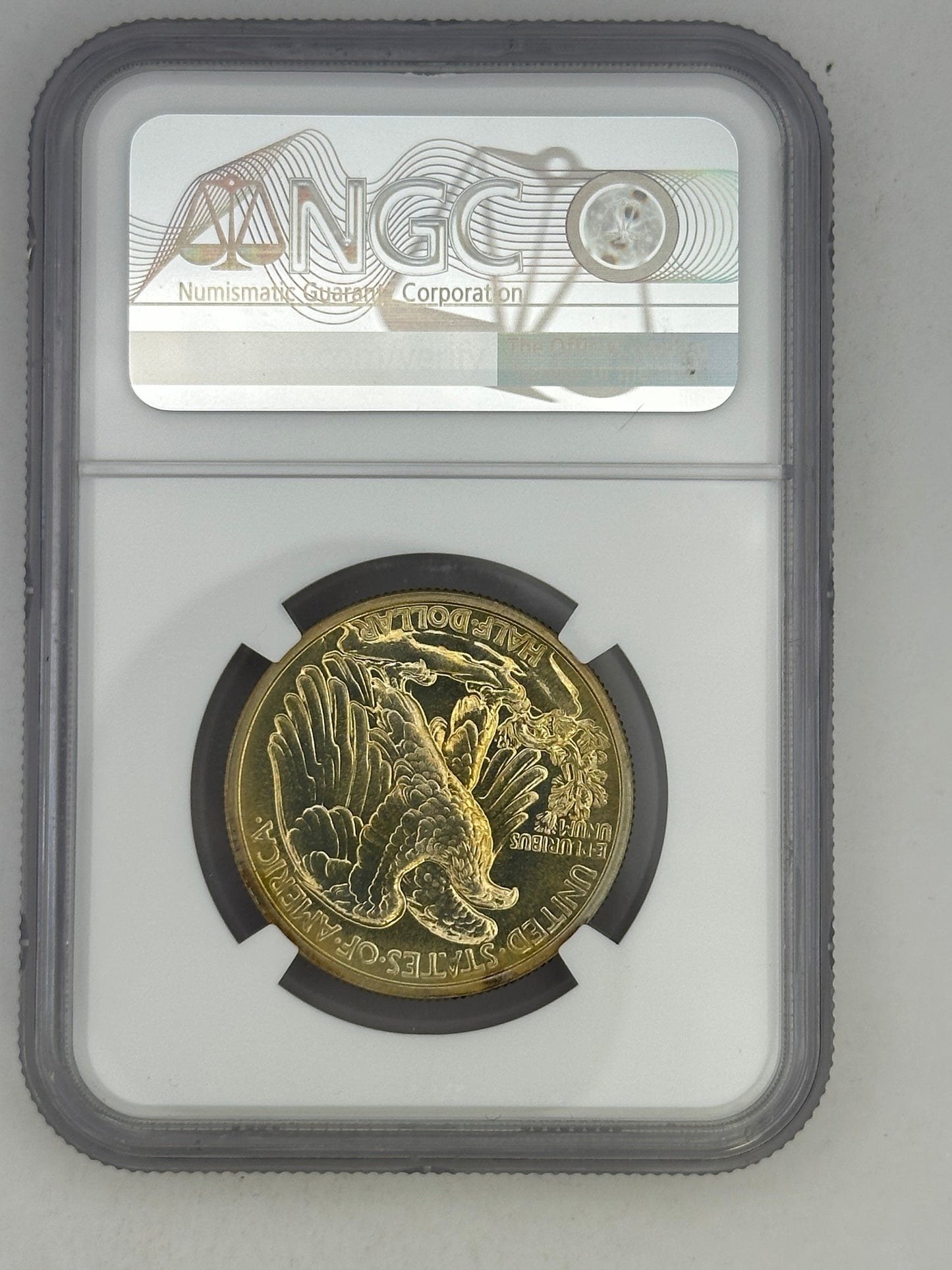 1938 50C Walking Liberty PF 68