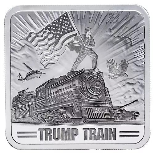 1 oz Trump Train Silver Bar