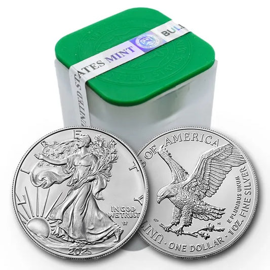 2025 Silver Eagle Rolls and Sealed Boxes